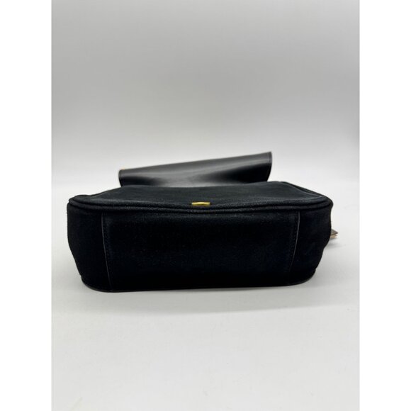 Donna Karan NY Malverne leather suede shoulder crossbody + Dust bag BLACK (Used) - Picture 15 of 16
